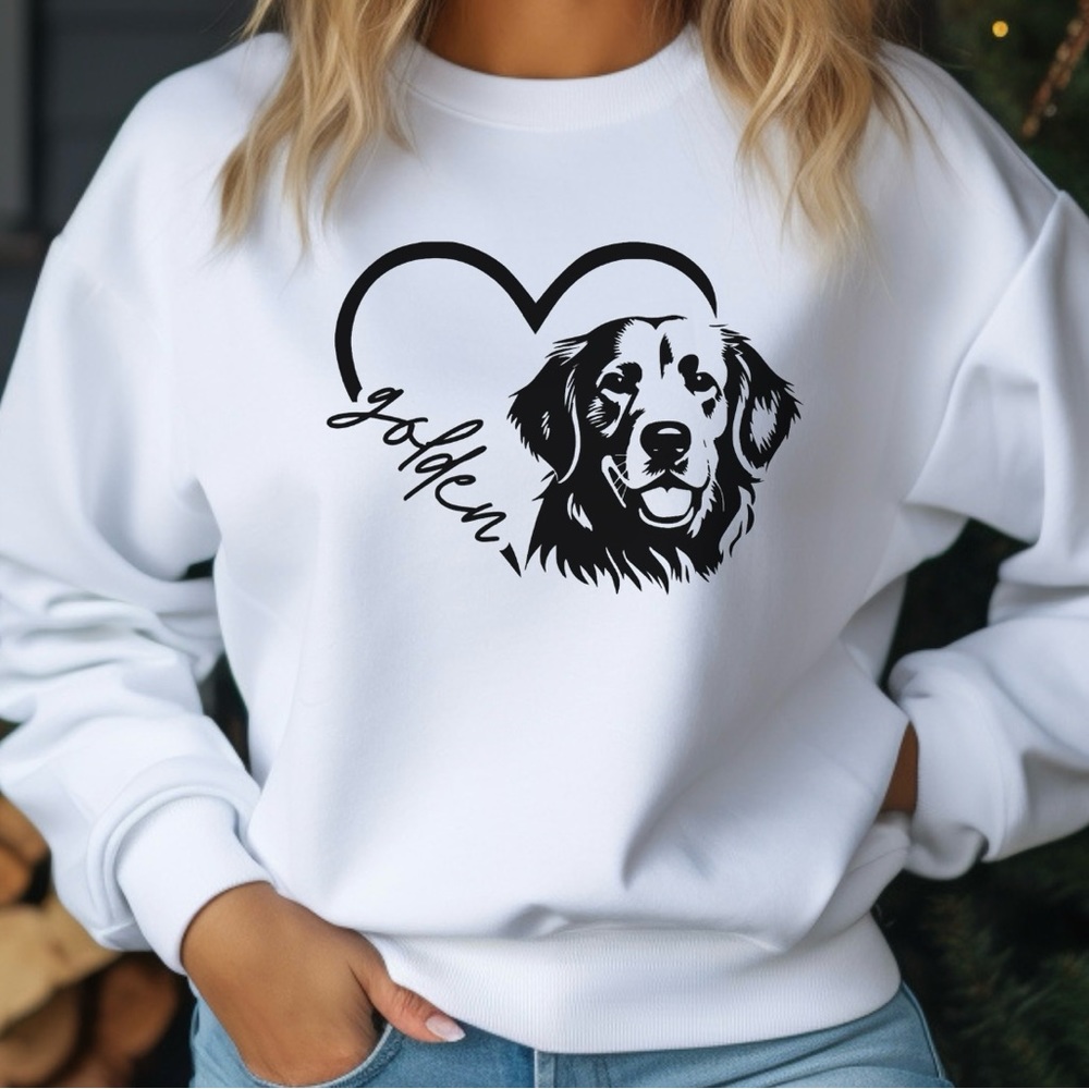 Golden Heart Crewneck Sweatshirt